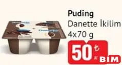 DANETTE İKİLİM PUDİNG 4X70 G fiyat ve kampanya bilgisi